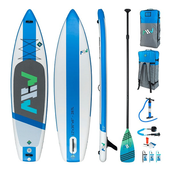 Mountains to Water 12’ 6” inflatable SUP package